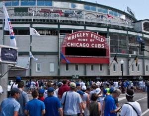 wrigley field bleachers