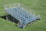 aluminum bleachers outdoors