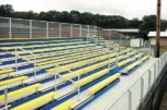 Powder coated bleachers