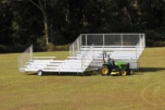 Portable aluminum bleachers