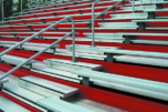 powder-coated aluminum bleachers